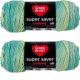 Spinrite Red Heart Super Saver Ombre Yarn Seaside Pack of 2 Skein