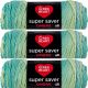 Spinrite Red Heart Super Saver Ombre Yarn Seaside Pack of 3 Skein