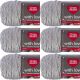 Spinrite Red Heart With Love Yarn Light Grey Pack of 6 Skein