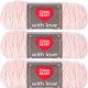 Spinrite Red Heart With Love Yarn Sweet Pink Pack of 3 Skein