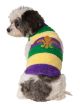 Pet Mardi Gras Soft Sweater Small