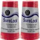 Spinrite Coats Surelock Overlock Thread 3 000yd Red 1 Pack of 2 Piece