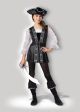 Dark Pirate Costume One Color Large
