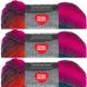 Spinrite Red Heart Unforgettable Yarn Gotham Pack of 3 Skein