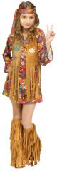 Peace and Love Hippie Girls Costume Small