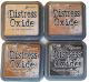 Ranger Tim Holtz Ranger Distress Oxide Ink Bundle Four 3 X 3 Pads T Tea And Coffee Dried Marigold Tea Dye Rusty Hinge And Ground Espresso 1 Pack of 4 Piece