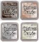 Ranger Tim Holtz Ranger Distress Oxide Ink Bundle K Four 3 X 3 Pads Ground Espresso Tea Dye Hickory Smoke Old Paper Three New Fall 2018 1 Pack of 4 Piece