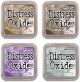 Ranger Tim Holtz Distress Oxide Ink Pads Vintage Photo Walnut Stain Wilted Violet and Iced Spruce 1 Pack of 4 Piece
