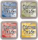 Ranger Tim Holtz Distress Oxide Bundle Of 4 Ink Pads Faded Jeans Peeled Paint Fired Brick Fossilized Amber 1 Pack of 4 Piece
