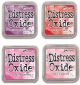 Tim Holtz Ranger Distress Oxide Ink Bundle Four 3 x 3 Pads D Seedless Preserves Candied Apple Pickled Raspberry and Worn Lipstick 1 Pack of 4 Piece