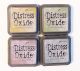 Ranger Tim Holtz Ranger Distress Oxide Ink Bundle Four 3 X 3 Pads S Soft Shades Scattered Straw Shabby Shutters Weathered Wood And Victorian Velvet 1 Pack of 4 Piece