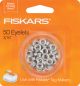 Fiskars Tag Maker Eyelets Silver 3 16 Inch 1 Pack of 6 Piece