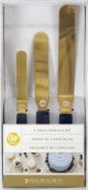 Wilton Navy Blue And Gold Icing Spatula Set 3 Piece