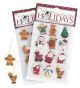 Ornaments Resin Christmas Figures with Hangers