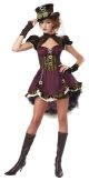 Women s Steampunk Adult Burgundy/Brown Large