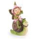 Fairy Garden Figurines Mini Fairy On Snail 1.875 X 2.75 Inches