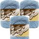 Lily Sugar n Cream Yarn Solids Light Blue Pack of 3 Skeins