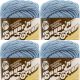 Lily Sugar n Cream Yarn Solids Light Blue Pack of 4 Skeins