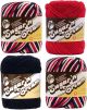 Spinrite Lily Sugar n Cream Limited Edition 100 Percent Cotton Yarn Curated Red White and Blue Red Bright Navy Pack of 4 Skein 