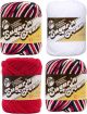 Spinrite Lily Sugar n Cream Limited Edition 100 Percent Cotton Yarn Coordinated Red White and Blue x 2 Red White Pack of 4 Skein 