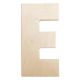 Bold Solid Wood Letter Capital E 12 Inches Medium