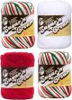 Spinrite Sugar N Cream Yarn Ombres Mistletoe Pack of 4 Skein