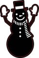 Christmas Craft Dies Snowman With Mittens