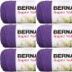 Spinrite Bernat Super Value Solid Yarn Light Damson Pack of 6 Skein