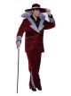 halloween Wholesalers Men Count Pimpula Red Costume