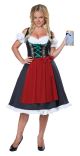 Women s Oktoberfest Fraulein Costume Black/Red Large