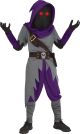 Fun World Mage Fade in/Out Child Costume Fortnite Inspired Gray/Purple Large 12 14 