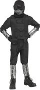 Gaming Fighter Chld Costume Black Large 12 14 