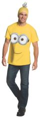 Men S Minion Costume T Shirt Yellow Large