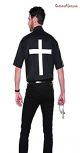 Halloween Wholesalers Halloween Wholesalers Holy Men s Shirt Black and White