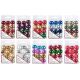 Ornaments Plastic Solid Assorted Colors 25Mm