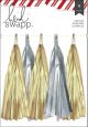 Oh What Fun Garland Tassels Silver Gold Glit