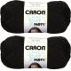 Spinrite Caron Simply Soft Party Yarn Black Sparkle Pack of 2 Skein