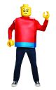 Men S Lego Guy Classic Costume Blue One Size Adult