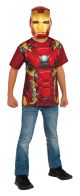 Costume Captain America Civil War Iron Man Child Top and Mask Large