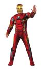 Mens Captain America Civil War Deluxe Muscle Chest Iron Man Costume X Large