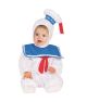 Baby Classic Ghostbusters Ez On Stay Puft Romper Costume Toddler 3T 4T 