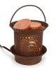 Candle Lamp Candle Warmer Electric Rusty Tin