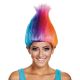 Women S Rainbow Colored Licensed Adult Troll Wig Multi One Size