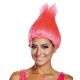 Women S Hot Colored Licensed Adult Troll Wig Pink One Size