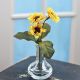 Sunflower Pick 3 Heads Yellow 6 Inches