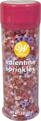 Wilton Tall Bottle Sprinkles Mix Open Heart 4oz