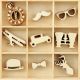 Flourishes Die Cut Wood Pieces Pack Gentleman