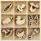 Flourishes Die Cut Wood Pieces Pack Baby