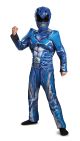 Power Ranger Movie Classic Muscle Costume Blue Medium 7 8 