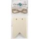 Wood Flag Banner with Jute 7.5 Inches